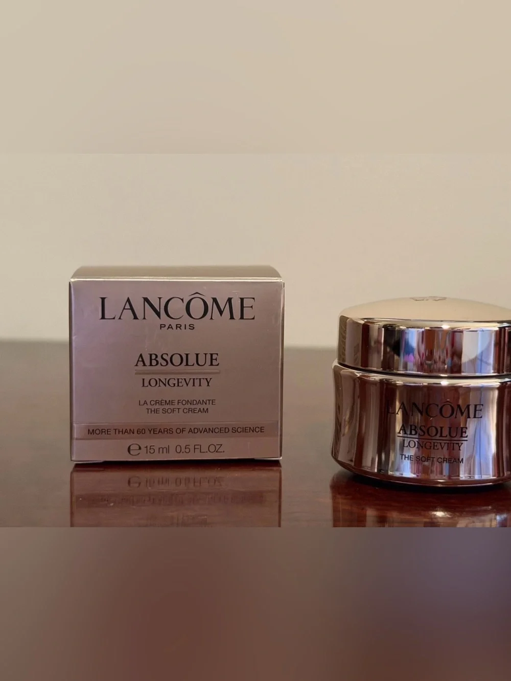 Lancome Absolue Longevity The Soft Cream Travel Size: 0.5 fl oz | 15mL NIB